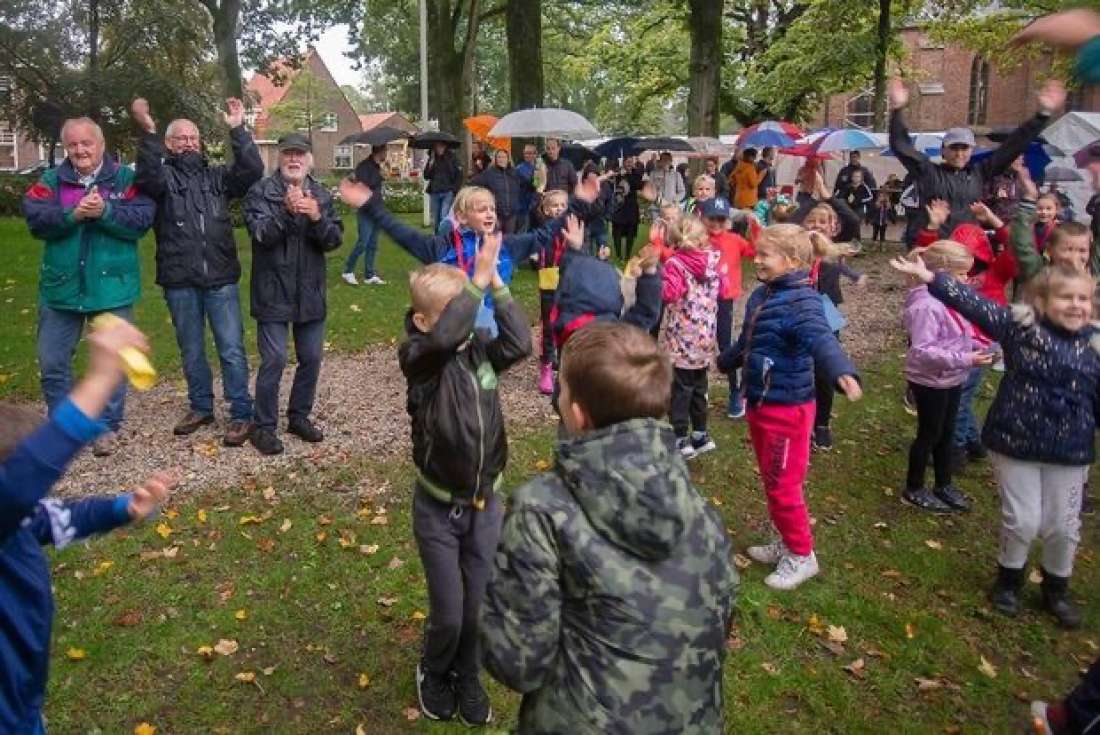 Foto: Sponsorloop ’Rondje rond de kerk’ in 2019.