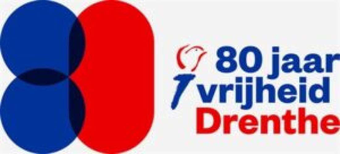 Logo 80 jaar Vrijheid Drenthe