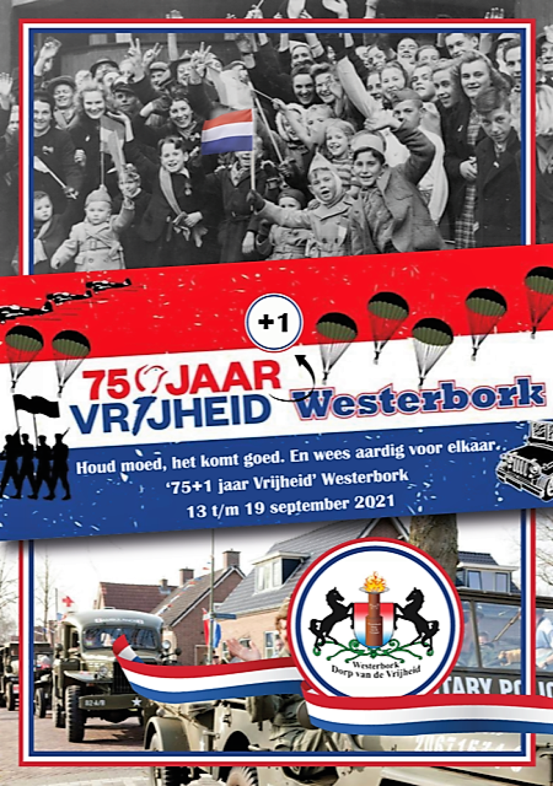 Poster 75 jaar vrijheid Westerbork +1
